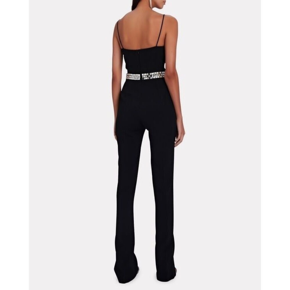 Cage Embellished Black Jumpsuit NWT S-L - Picture 2 of 5